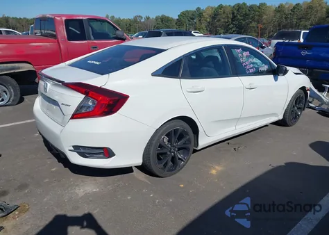 2021 Honda Civic Sport z USA, uszkodzony, nr VIN 2HGFC2F80MH557312